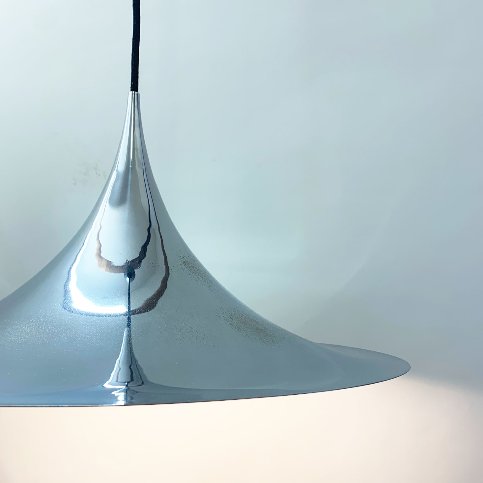 Bonderup & Thorup per Fog & Morup <br> Lampada a sospensione cromo, anni 70 - immagine 7