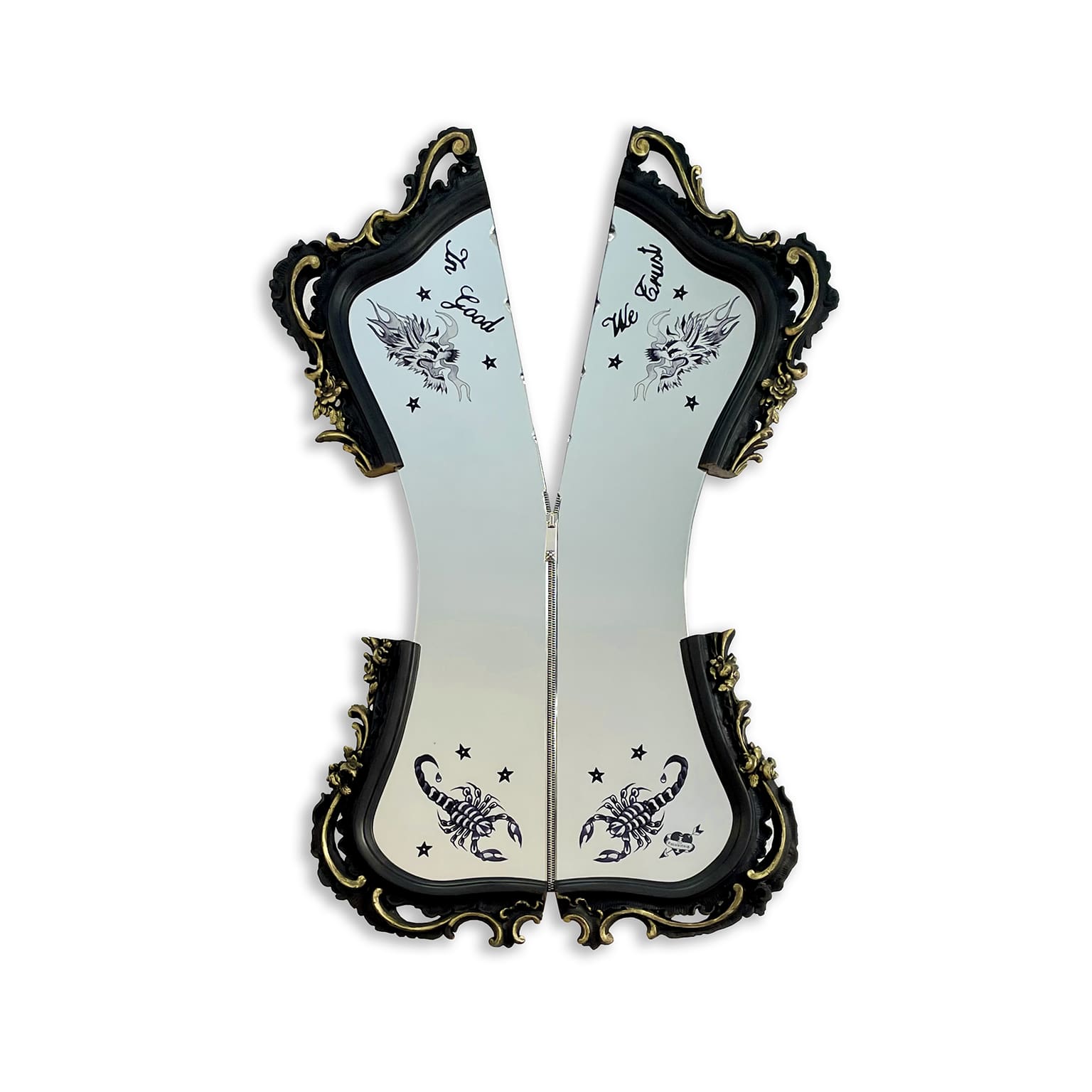 TATTOO BODY <br> Specchiera pezzo unico <br> by Giampiero Romanò