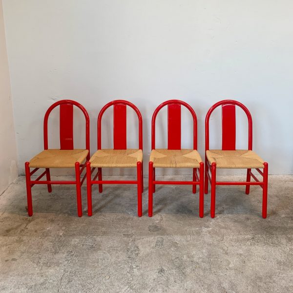 Annig Sarian per Tisettanta <br> Gruppo 4 sedie mod. Thalia, anni 60