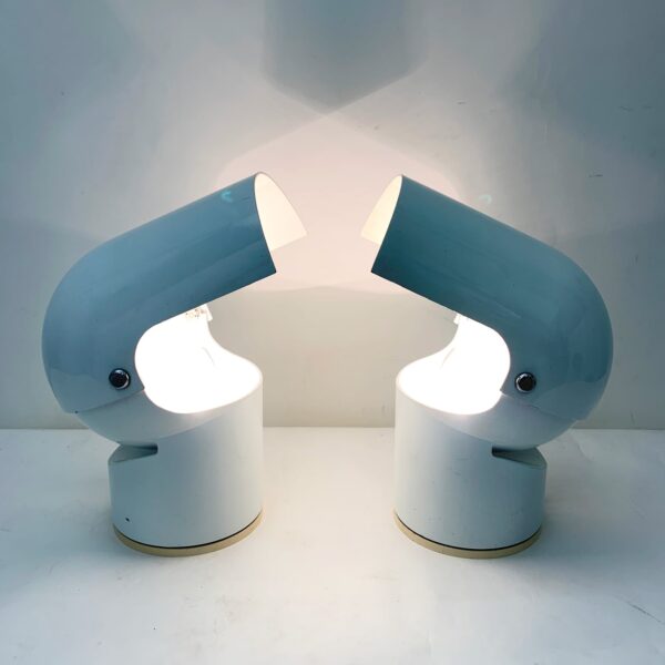 Gae Aulenti per Artemide <br> Coppia di lampade mod. Pileino, 1972