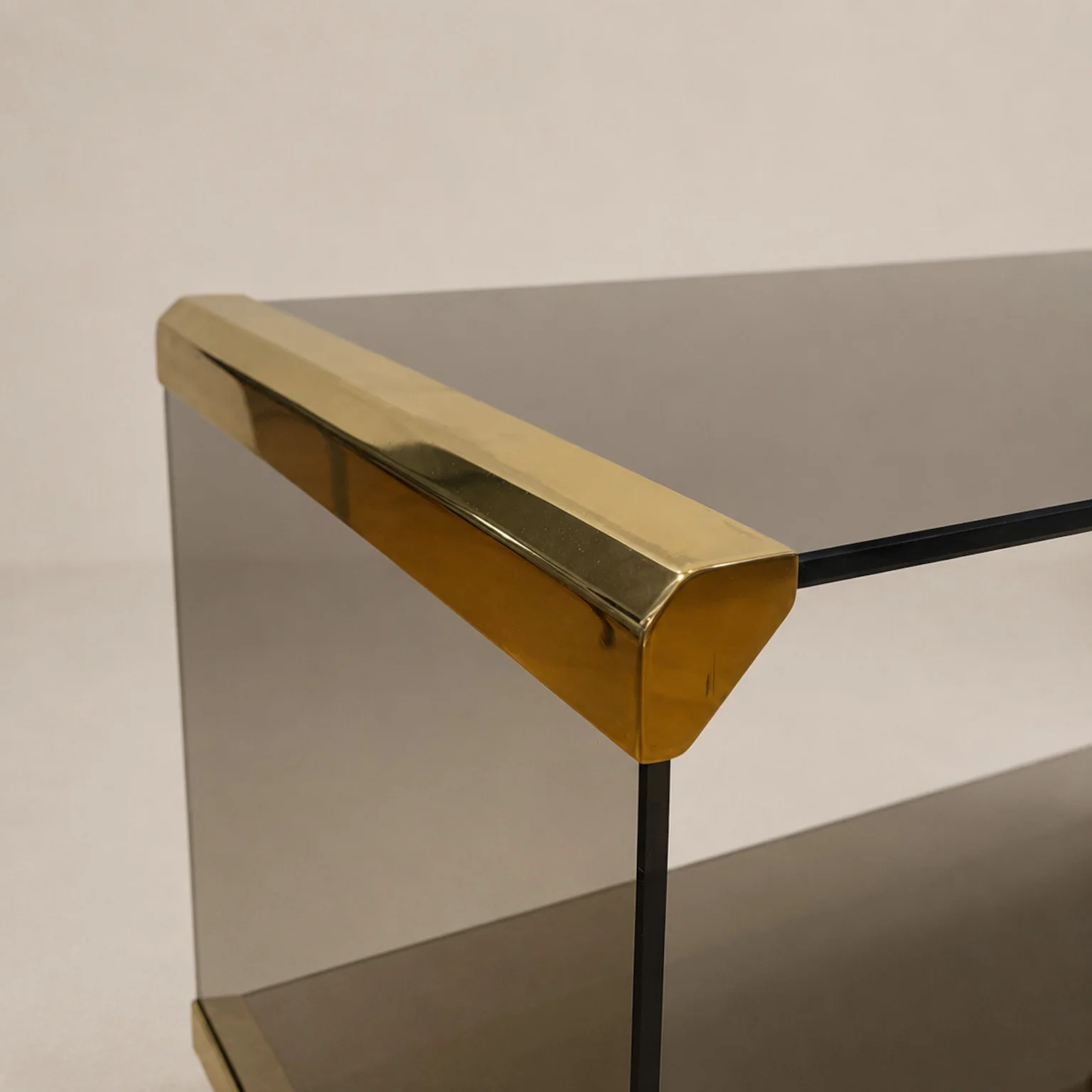 Pierangelo Gallotti per Gallotti & Radice <br> Carrello mod. George in vetro fumè, 1975 - immagine 6