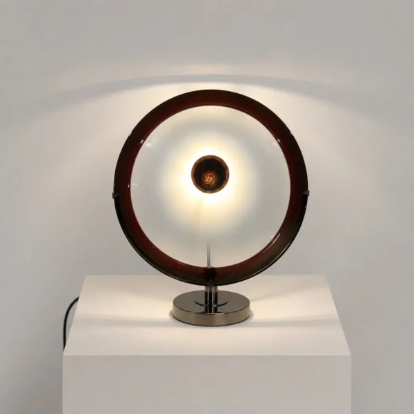 Mila Schön per Arte Vetro Murano <br> Rara lampada da appoggio, anni 80