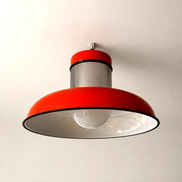 Gianni Celada per Fontana Arte <br> Gruppo di 3 lampade a soffitto mod. Sisten, anni 70